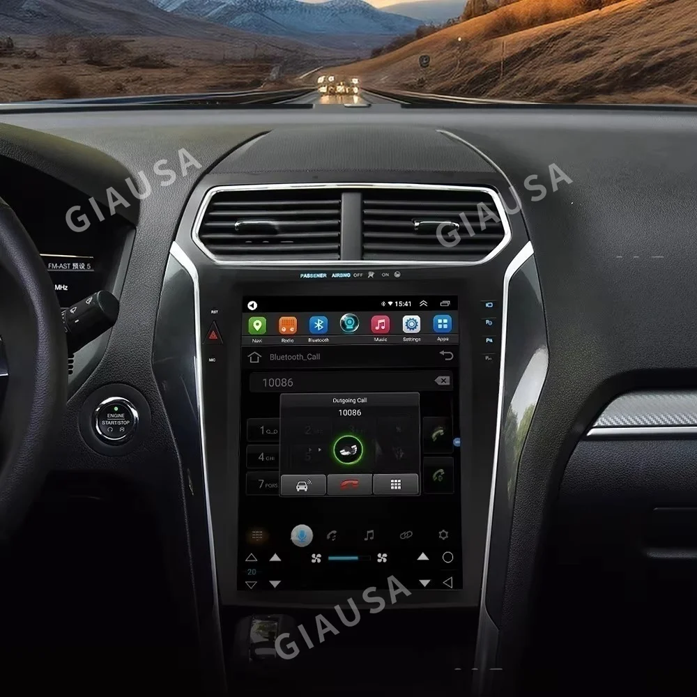 Для FORD Explorer 2014-2019 вертикальный Android 13 PX6 автомобильный радиоприемник GPS-навигация