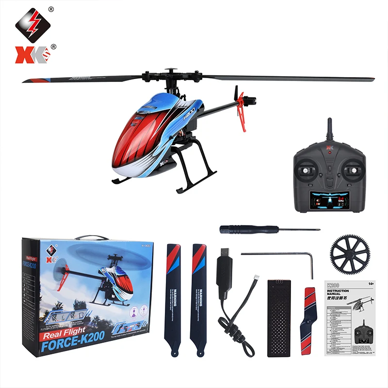 Радиоуправляемый вертолет WLtoys XK K200 RC 4 канала 2 ГГц