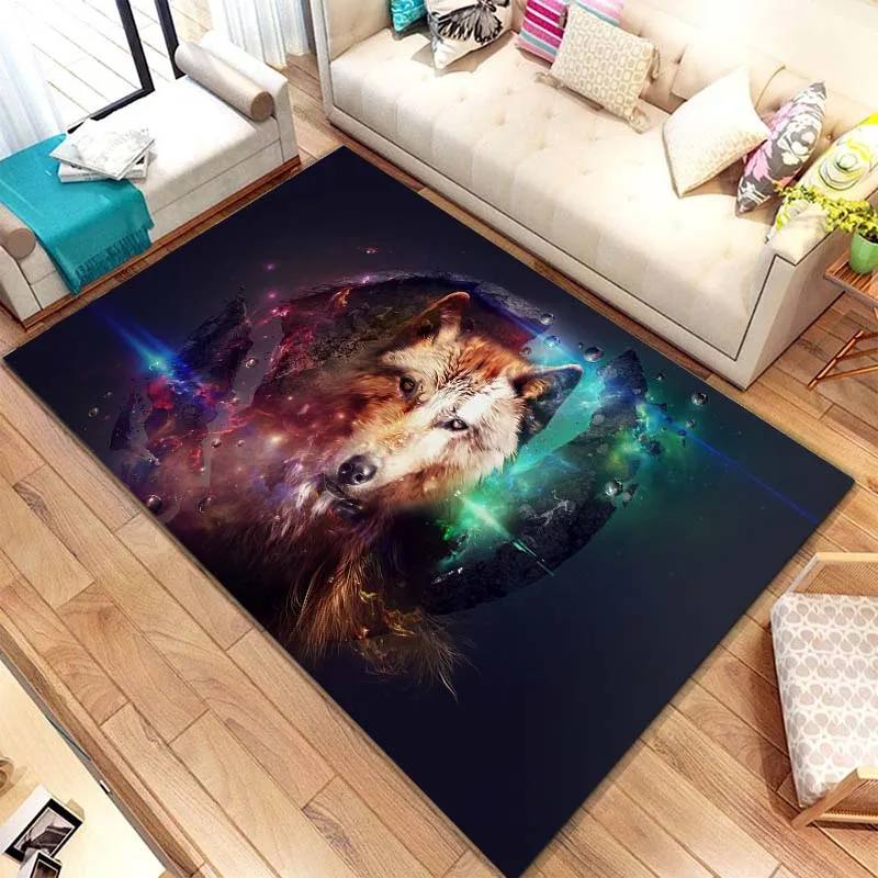 15 размеров HomeDecor 3D обои с рисунком волка ковер для гостиной коврик ванной комнаты