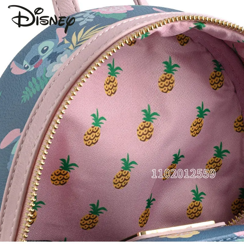 Disney Stitch New Mini Backpack Luxury Brand Women's Backpack Leisure Versatile Travel Backpack Cartoon Children's Book Bag