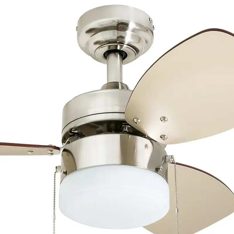 

Breeze 30-InchBrushed Nickel Small 3 Blade LED Ceiling Fan with Light