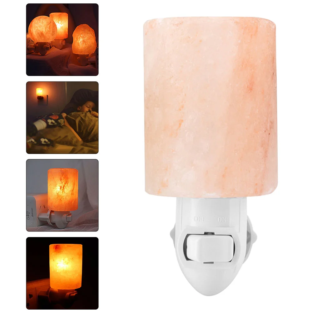 

Salt Salt Lamp Cylinder Shape Desktop Night Lighting Plug