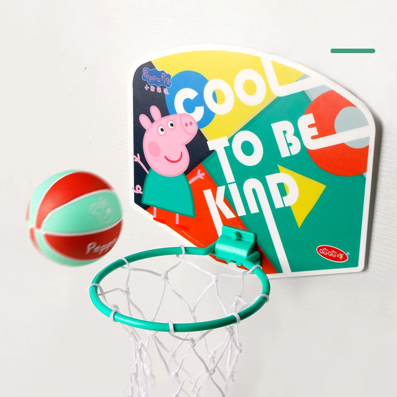 

Мини-баскетбольная игрушка Свинка Пеппа, пластиковая баскетбольная доска для помещений, семейные спортивные праздничные игрушки, детский ...