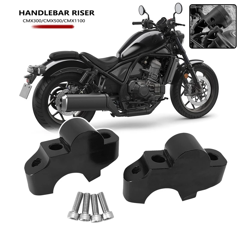 

Motorcycle Handlebar Riser Mount Clamp For Honda CMX500 Rebel500 Rebel300 CMX300 CMX 300 500 CMX1100 High Lifter Risers