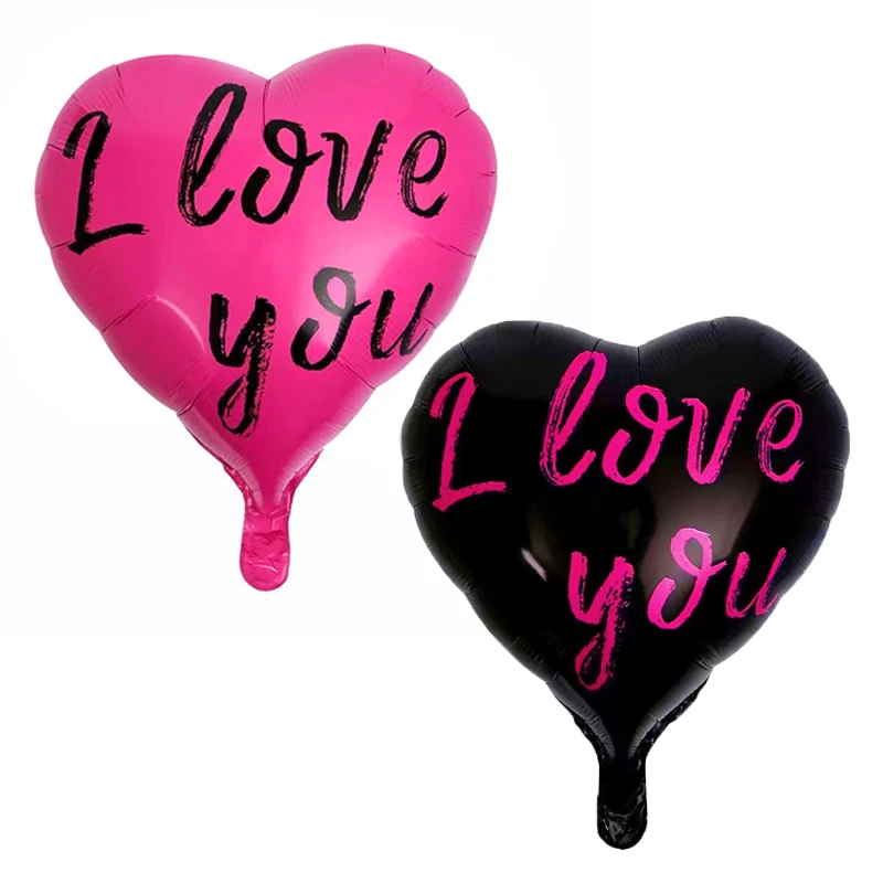 5/10 шт., фольгированные воздушные шары в виде сердца