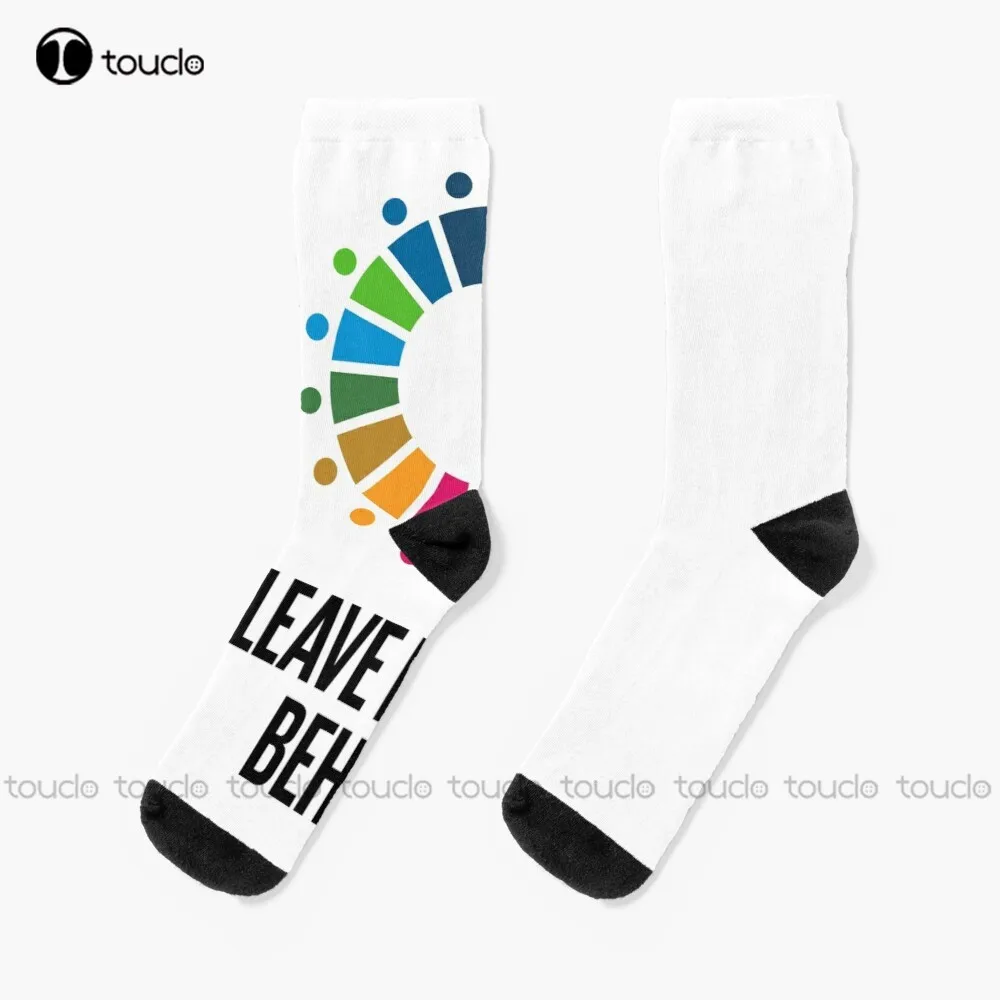 

Leave No One Behind Sustainable Development Goals Sdgs Socks High Quality Cute Elegant Lovely Kawaii Cartoon Sweet Cotton Sock