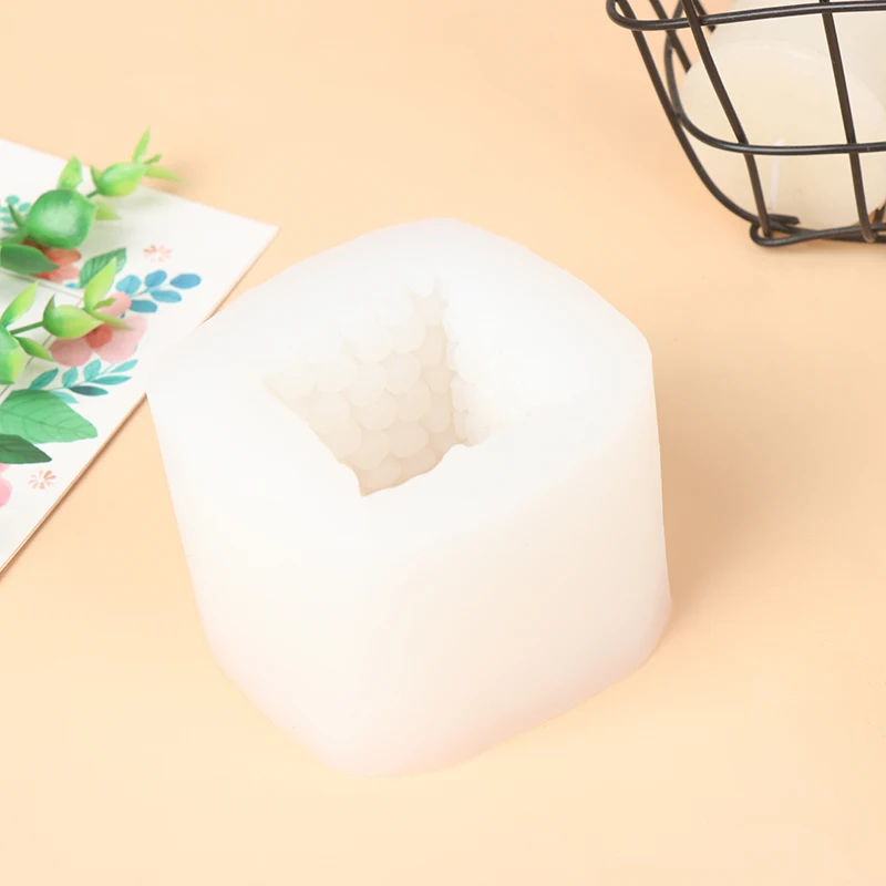

Cube Honeycomb Scented Candle Plaster Silicone Mold Food Grade Chocolate Mousse