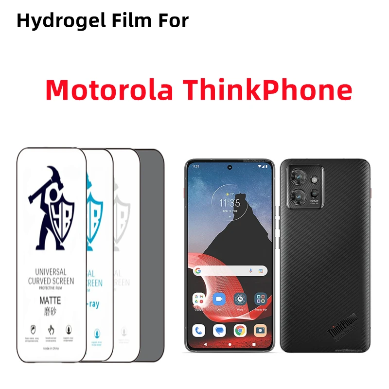 

3 шт. матовая Гидрогелевая пленка для Motorola ThinkPhone HD, Защита экрана для Motorola ThinkPhone, матовая защитная пленка