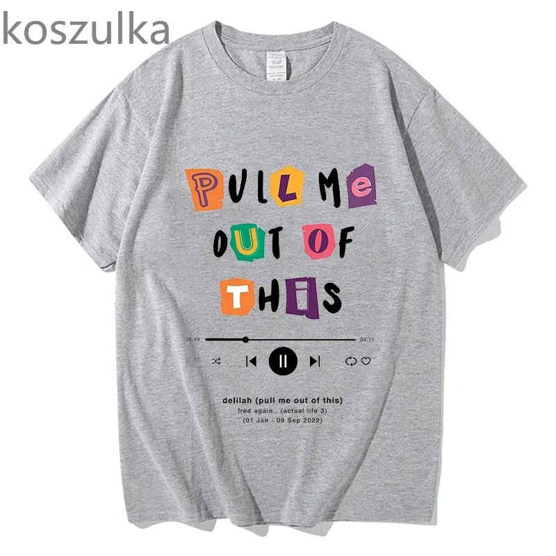 Футболки Fred Again на десять дней Забавные футболки из 100% хлопка с коротким рукавом и