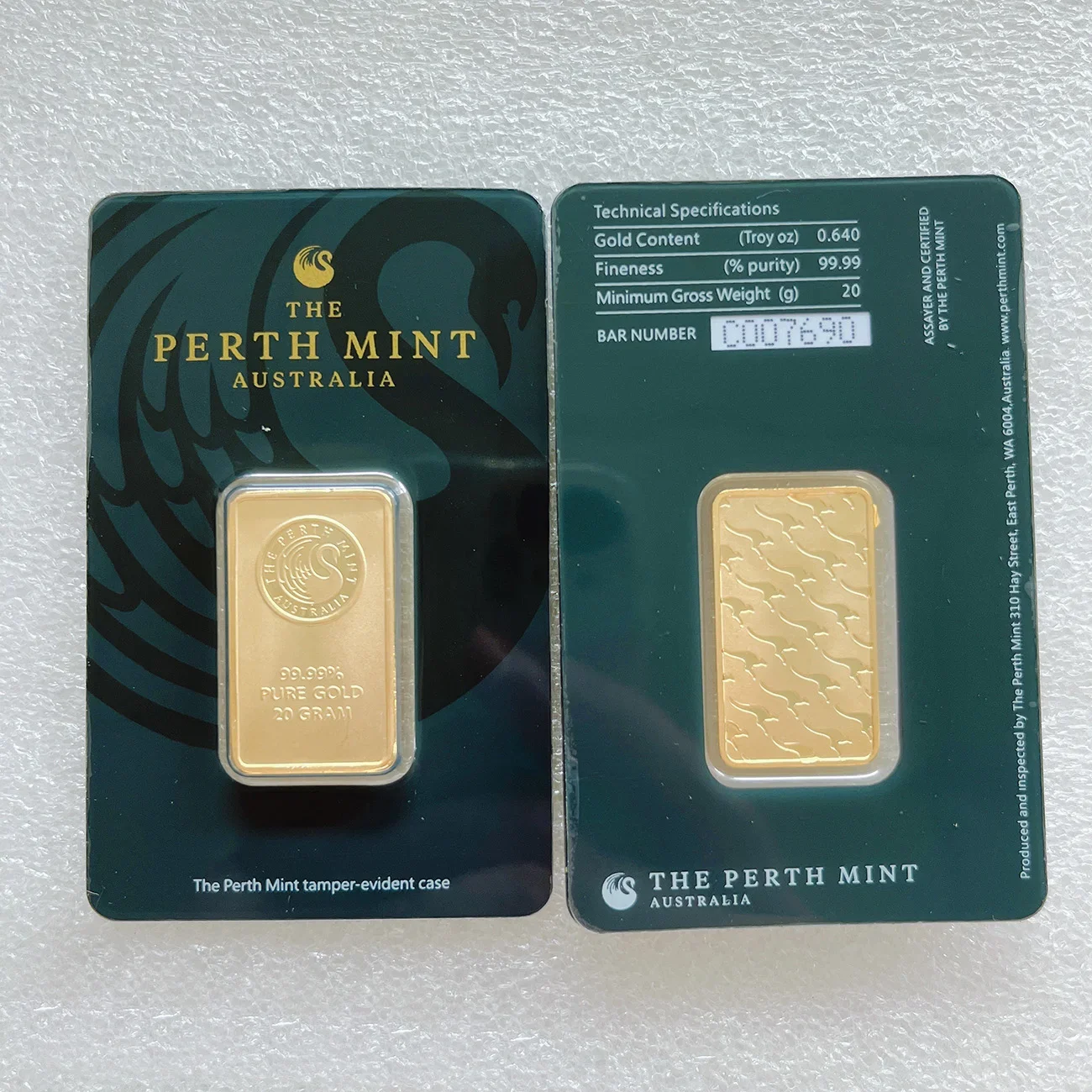 

Медный слиток Лебедь 24к позолоченный