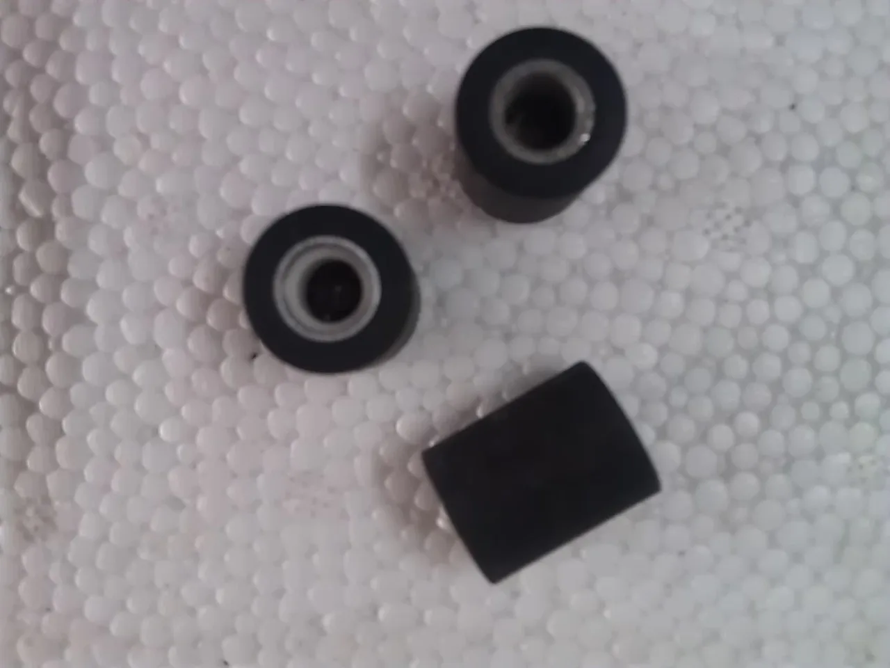 3pcs Diameter 14mm Height 18mm Hole 6mm Stereo Pinch Roller Cassette Deck Pinch Roller Audio Press Belt Pulley