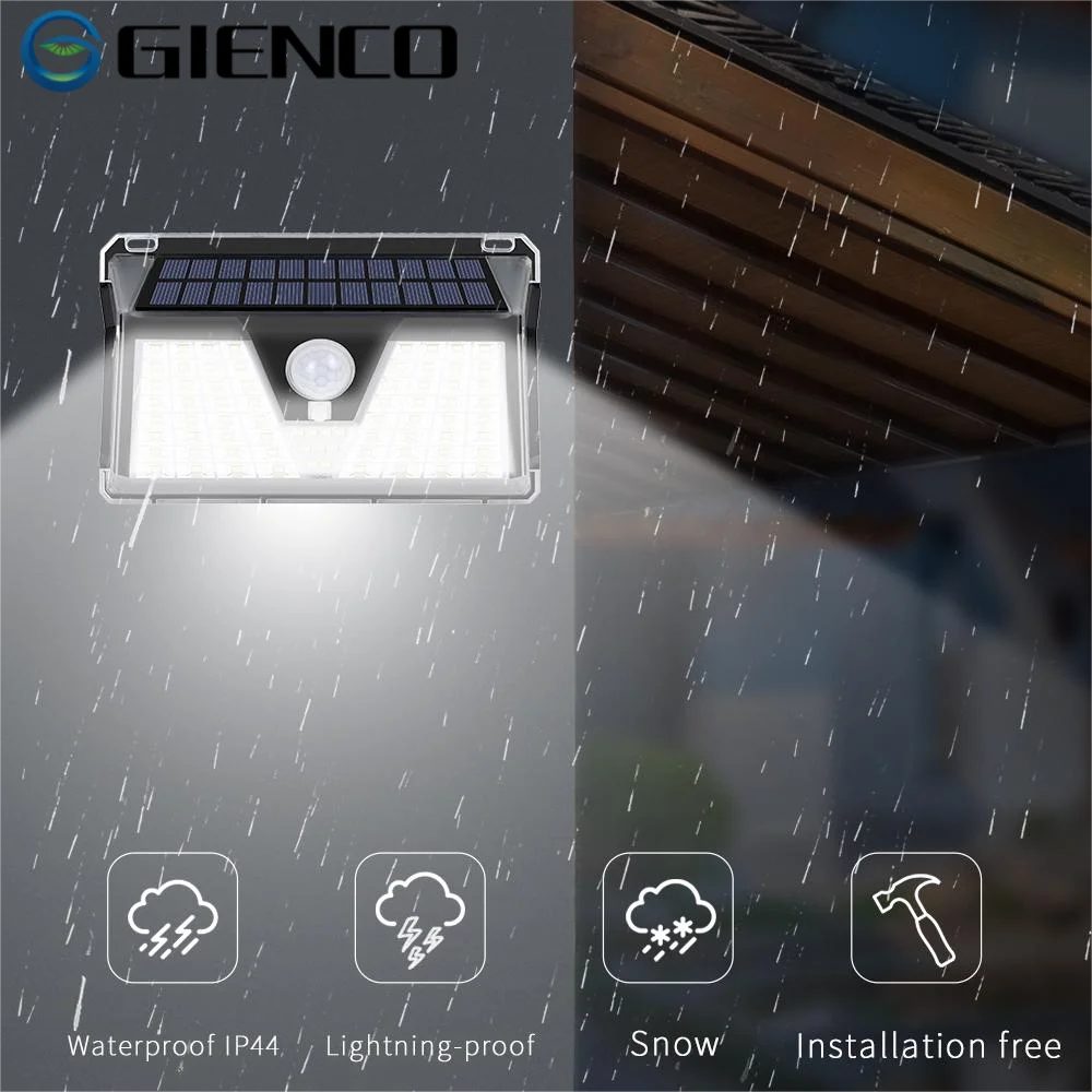 

73 LEDs Outdoor SOS Alarm Solar Wall Light ABS PC Waterproof 3 Modes PIR MOTION SENSOR Exterior Led Lighting for Garden Yard