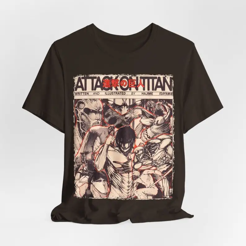 Эстетическая винтажная уличная одежда из аниме-фильма Титан классическая