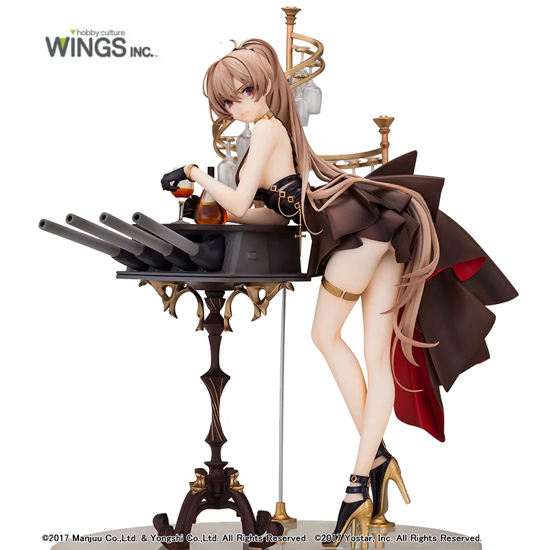 

In Stock Original WINGS INC. Azur Lane MNF Jean Bart Full Dress Ver 1/7 PVC Action Anime Figure Model Toys Holiday Gifts 26cm