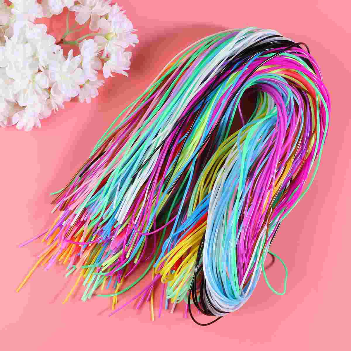 

200pcs Lanyard String Lacing Cord Gimp String Bracelet Making String DIY Braided String for Craft Jewelry Making