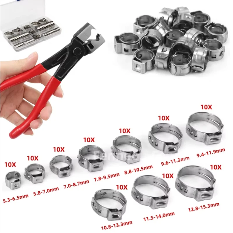 

Зажимы для шлангов из сплава 5.3-15.3 мм