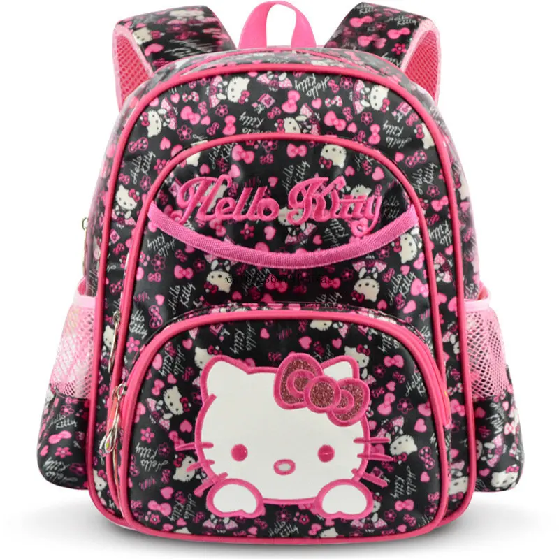 Aoger Hello Kitty Children's Cute Cartoon Schoolbag Kindergarten Elementary School Bag Girls Casual Large Capacity Backpack