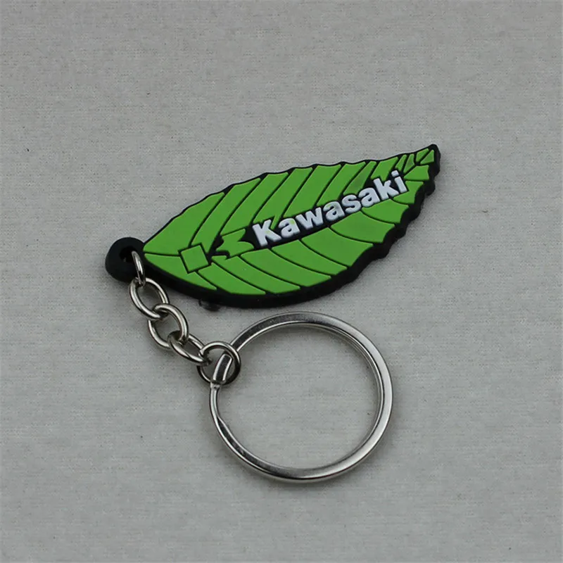 

Badge Leaf Moto Key Holder Chain Keychain For Kawasaki Z650 Z900 Z800 Z750 Z1000 Z Motorcycle Key Ring Rubber Car Keyring Chain