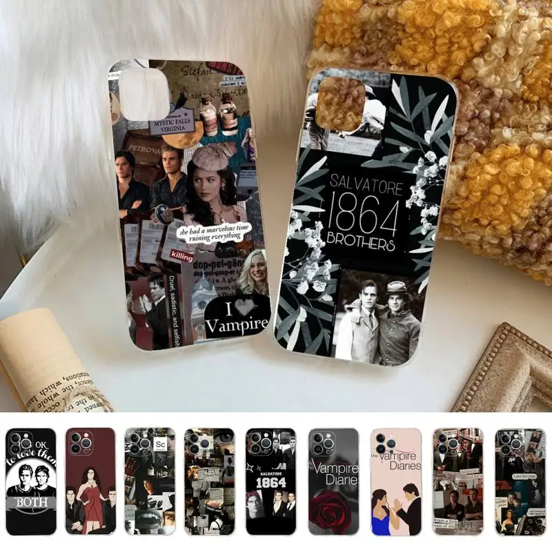 

The Vampire Diaries Phone Case For iPhone 14 11 12 13 Mini Pro XS Max Cover 6 7 8 Plus X XR SE 2020 Funda Shell