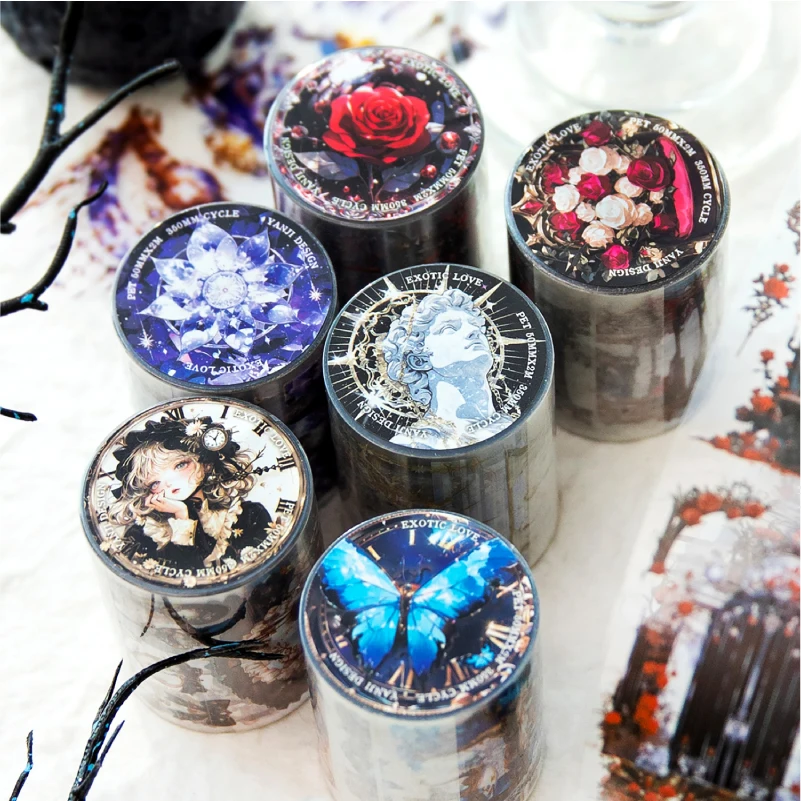 Экзотические наклейки серии Love 6 стилей 50 мм * 2 м декоративная бумага сделай сам