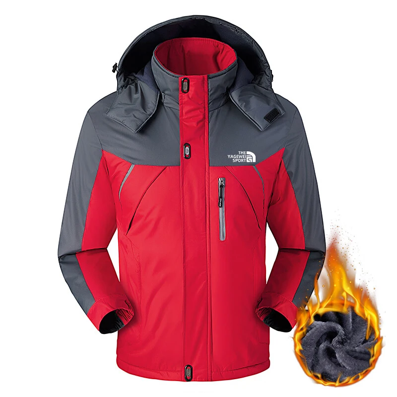 

2022 Men's Brand Coat Fashion Winter Outdoor Jacket Light Warm Windproof Zipper Waterproof Man Outwear Hooded Coat