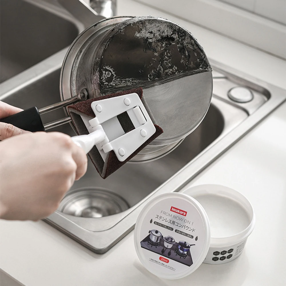 

Cookware Cleaner and Polish Cream Household Cleaning Metal Polishes 200ml Stainless Steel Cleaner Powerful Stove Top Cleaner TS2