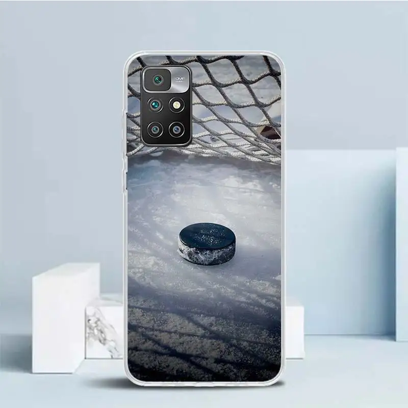 Мягкий спортивный чехол для каток хоккея с рисунком Redmi 12 12C 10 10A 10C 9 9A 9C 9T телефона 8