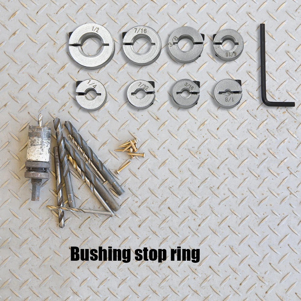 

Axis Fixed Ring Bearing Sleeve Limit Locking Shaft Positioning Ring Clamping Tool with Wrench for Woodworking Tool