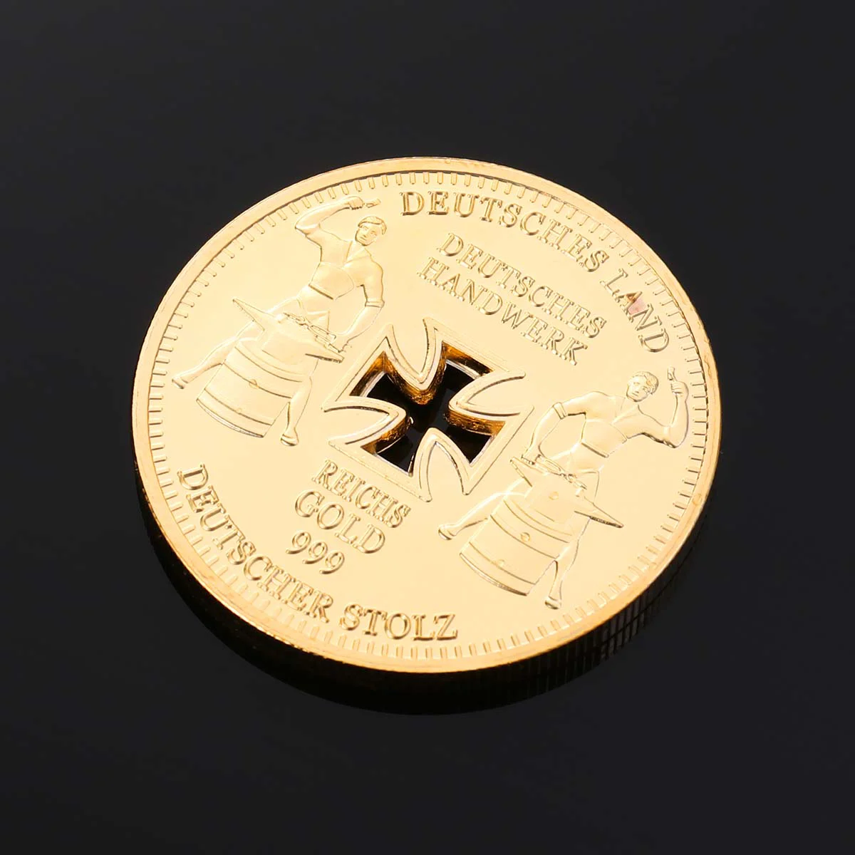 Немецкая императорская банка позолоченные памятные монеты немецкая монета с