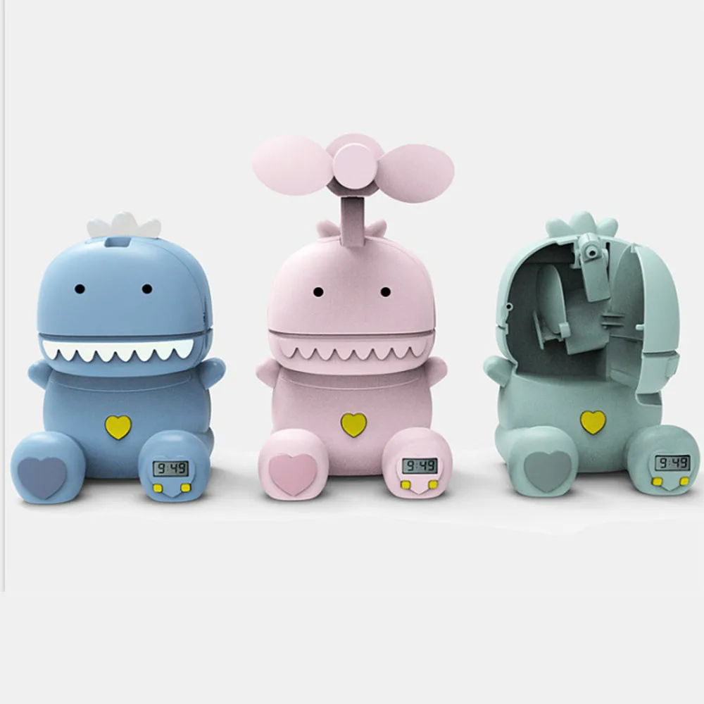 

Portable Mini Fan USB Rechargeable Foldable Cartoon Watch Fan Car Fan Multifunctional Stroller Fan For Baby Handheld Desk Fan