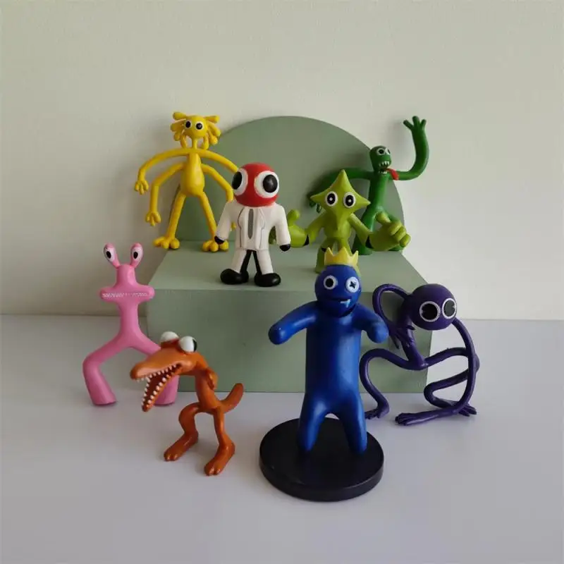 

New Rainbow Friends Anime Figure Kawaii Doll Cartoon Model Game Character Monster Ornaments Toys Children Christmas Gifts