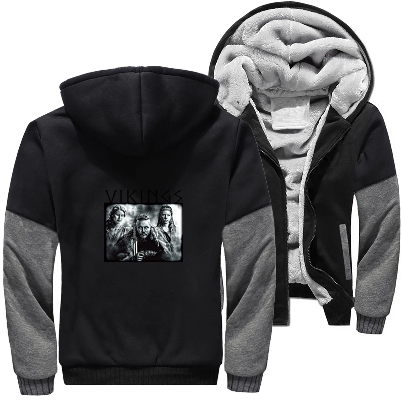 

Зимние толстовки, пальто, викинги, сезон Рагнар, лотбк, винтажная Женская толстовка, Валгалла, утепленная куртка, Мужская Флисовая куртка на ...