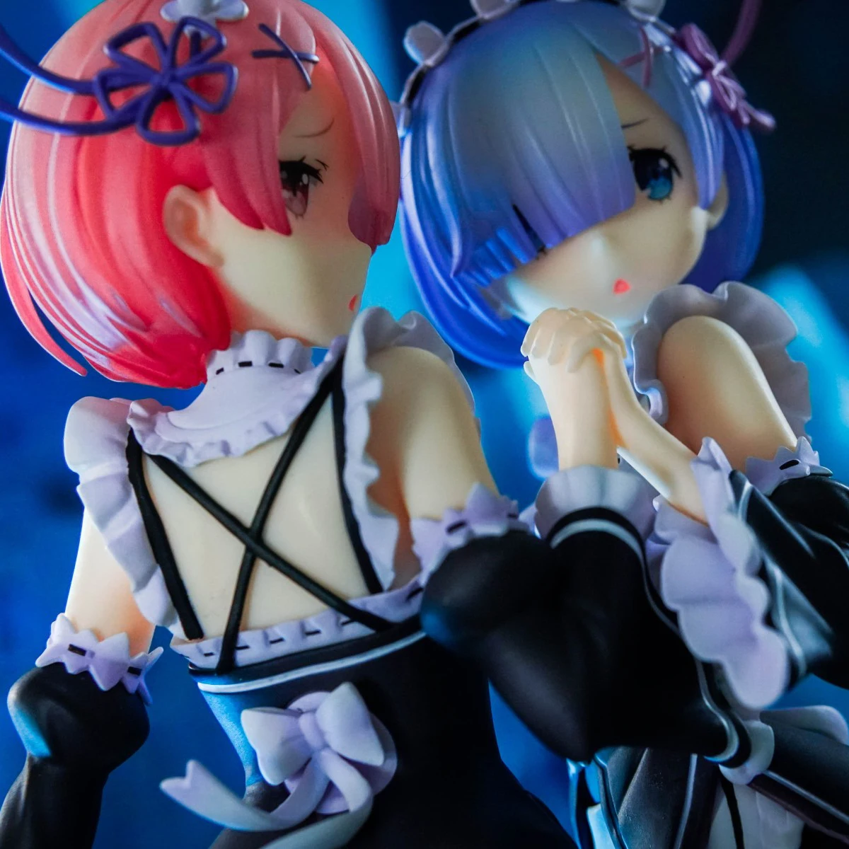 Re:ZERO-начальная жизнь в другом мире Rem &amp Ram Twins Ver. 1/7 полный комплект фигурок