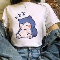 pok%c3%a9mon t shirt cartoon summer pikachu short sleeve t shirt meow top kawaii anime manga print women casual wear y2k top