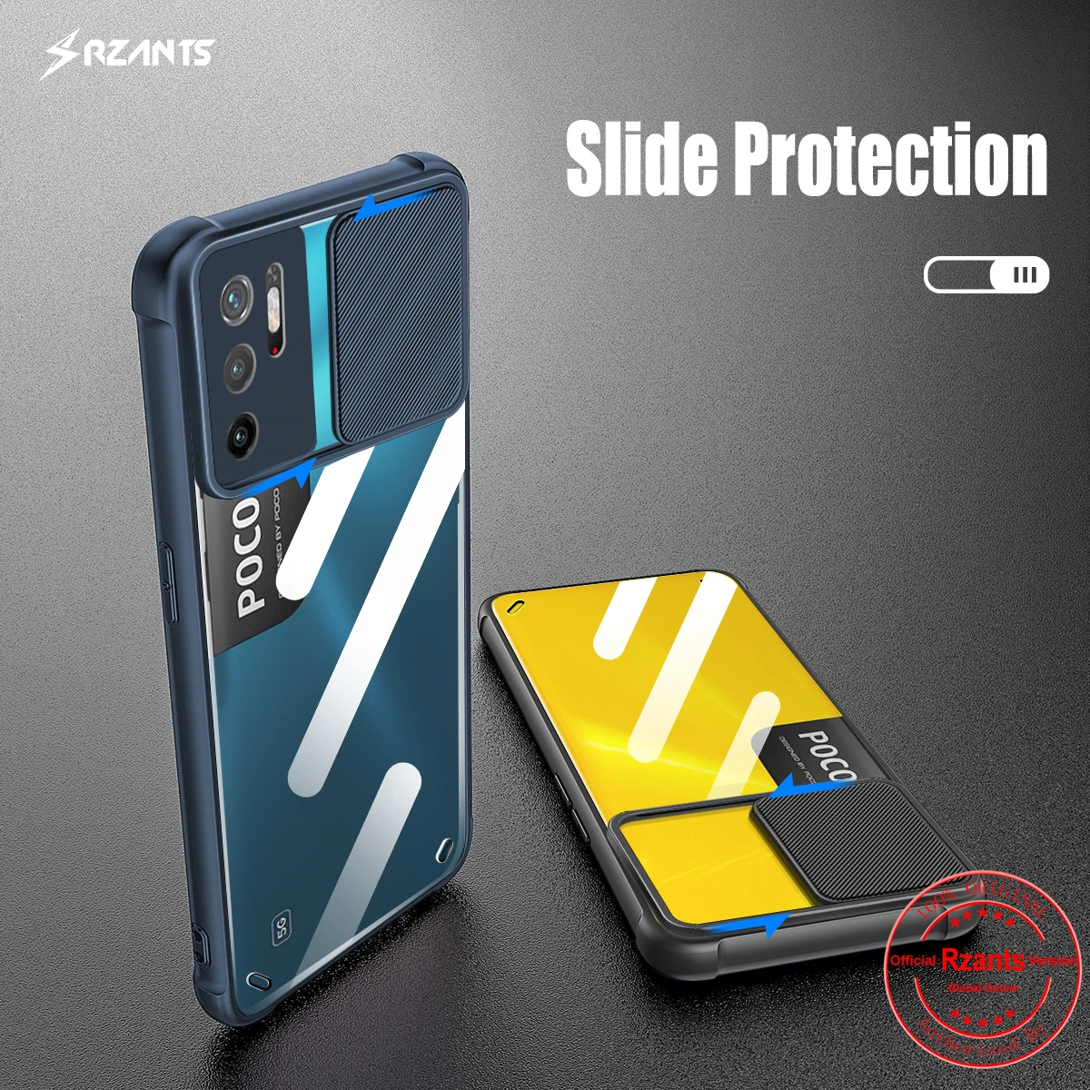 Rzants For Xiaomi POCO M3 M4 PRO Redmi Note 10 5G Case [Lens Protection] Air Bag Conor Slim Thin Clear Cover Casing