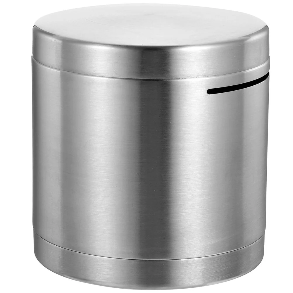 

Gift Piggy Banks Stainless Steel Decoration Kids Portable Metal Office Home