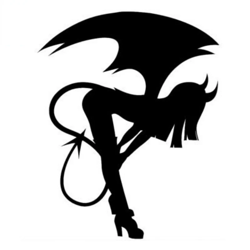 

Cartoon Car Sticker Sexy Beauty Angel Demon Automobiles Motorcycles Decorative PVC Decal Cover Scratches,16cm*13cm