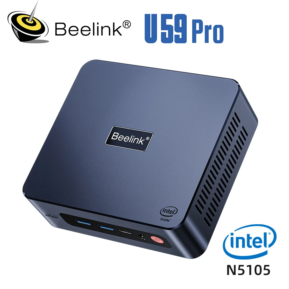 

Beelink U59 Pro Win 11 Mini PC Intel 11th Gen Celeron N5105 DDR4 8GB 16GB SSD 512GB Wifi BT Dual 1000M LAN Desktop Computer