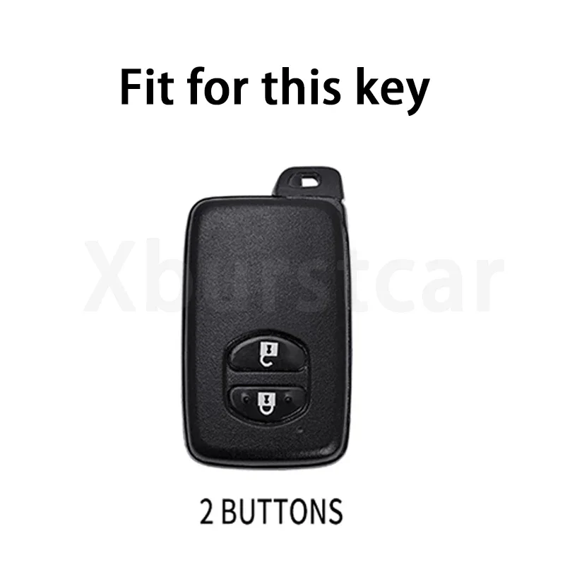 2-кнопочный чехол для ключей автомобиля Toyota Camry Crown Majesta Highlander Land Cruiser Prado Kluger Mark X