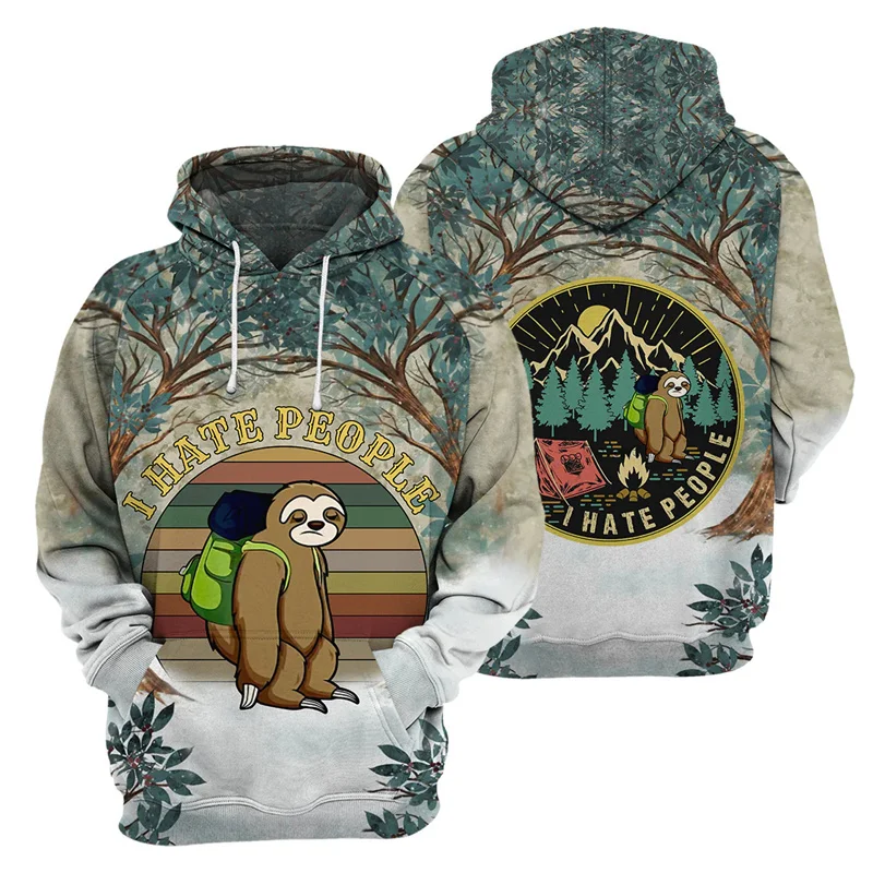 Детская толстовка с капюшоном 3D Забавный свитшот рисунком животных жирафа козы