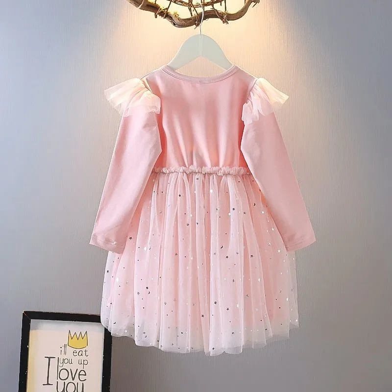 Disney Autumn Toddler Girls Long Sleeve Princess Dress Sofia Party Birthday Teenagers Children's Dresses Little Kids Vestidos