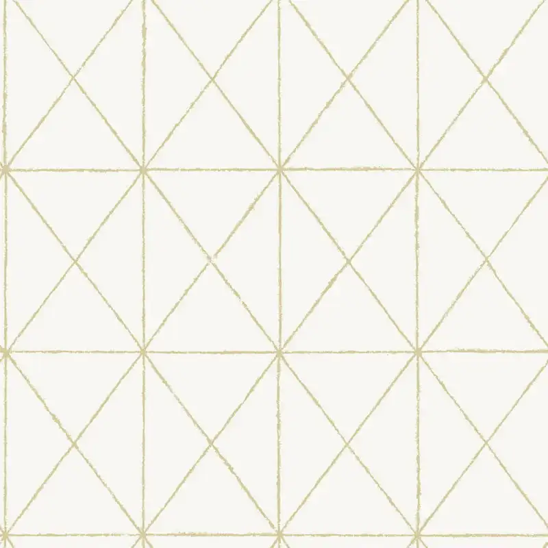 

White & Gold Get In Line Peel & Stick Wallpaper for Bedroom Kitchen Home Decoration