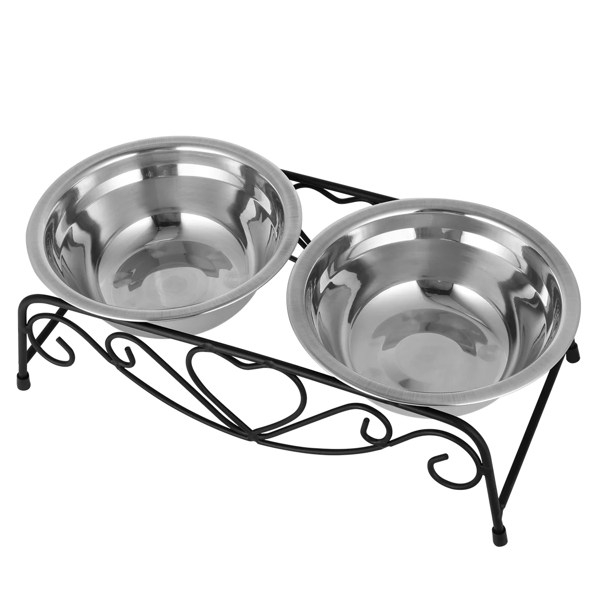 

1PC Dog Water Bowl Puppy Bowl Dog Mat Stainless Steel Dog Bowl Dog Bowl