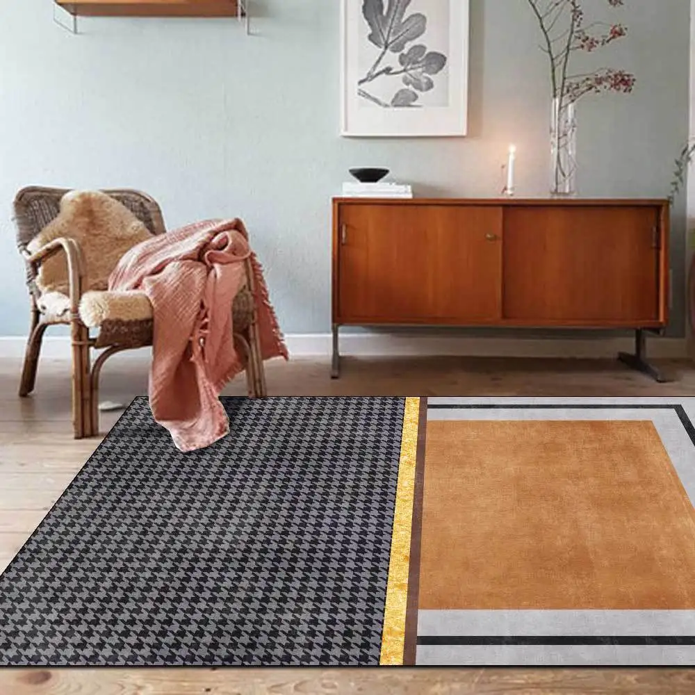 Роскошный дизайнерский коврик в скандинавском стиле Thousandbird с геометрическим