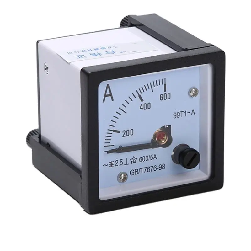 Pointer type AC ammeter 99T1 1A~600A Analog Panel Ammeter Gauge Ampere Current Meter