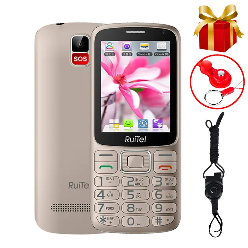 2,8 дюймовый сенсорный кнопочный мобильный телефон 512MB + 4GB MTK6735M четырехъядерный Android 5,1 0.3MP + 2.0MP 2000mah WIFI GPS FM мобильный телефон от AliExpress WW