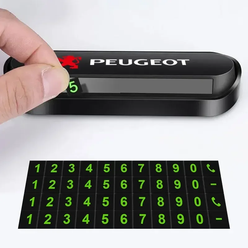 Автомобильная наклейка с табличкой номером для Peugeot 206 207 307 3008 2008 308 408 508 301 208