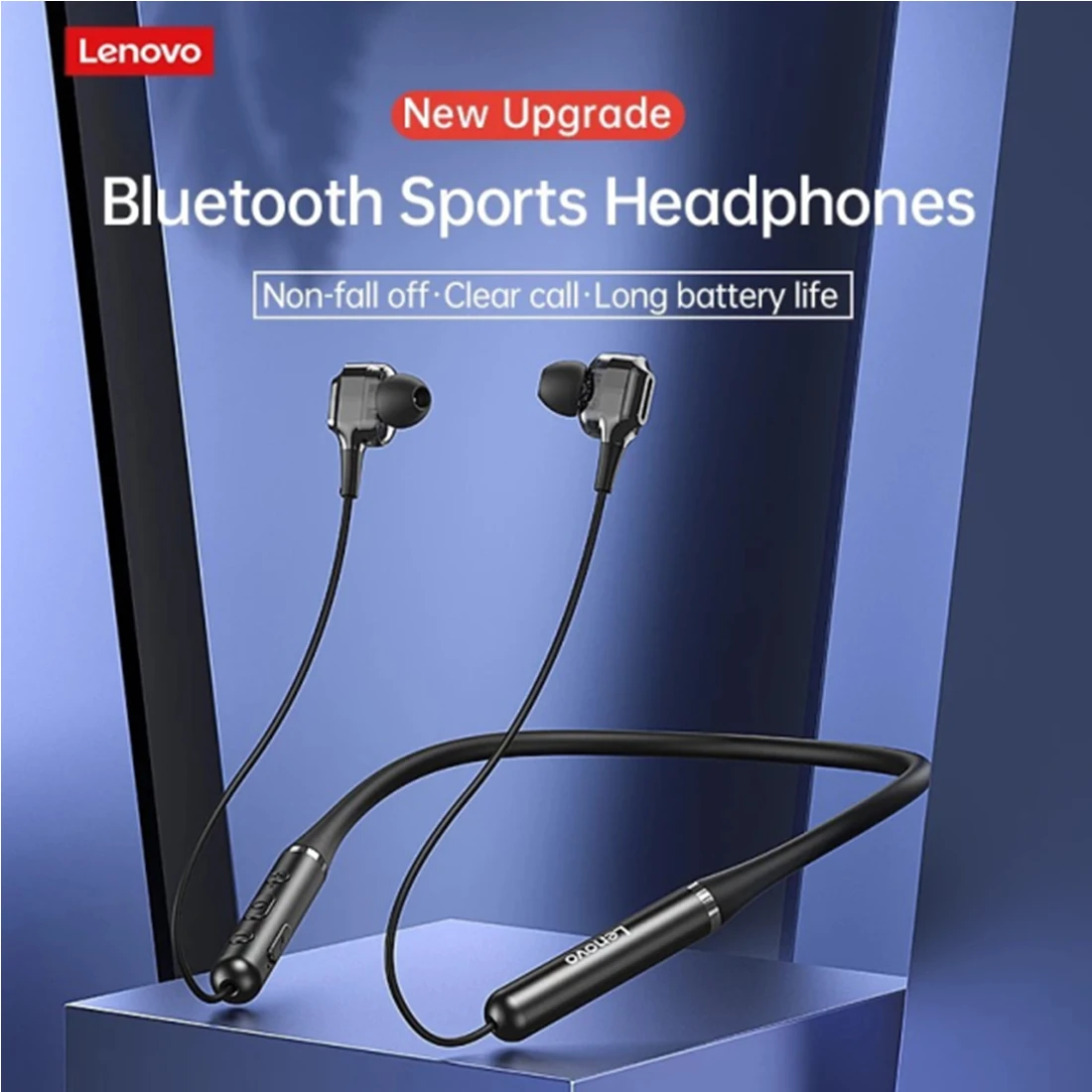 

Оригинальная Bluetooth-гарнитура Lenovo XE66 с шейным ободом, беспроводная гарнитура V5.0, Спортивная Высококачественная стереогарнитура со снижение...