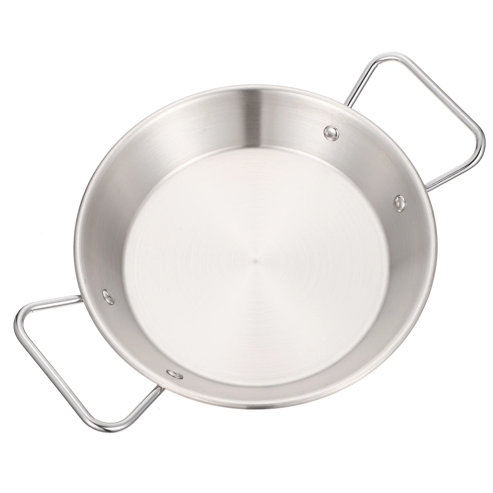 

Pan Stainless Steel Paella Bowl Skillet Serving Plate Pot Wok Stick Snack Seafood Trayfried Non Frying Omelet Fry Stirfrench