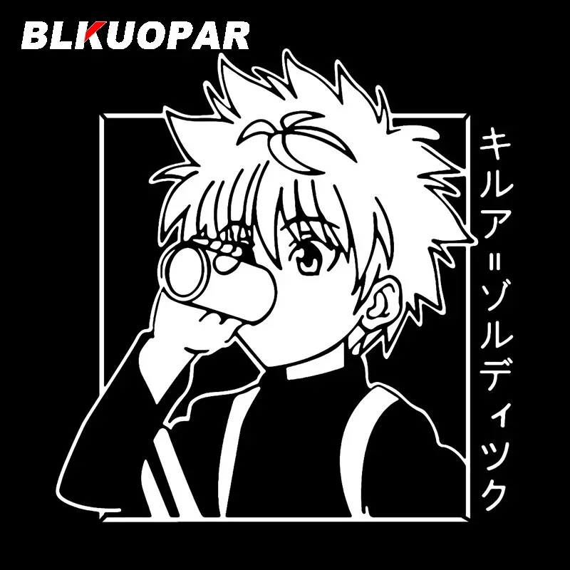 

BLKUOPAR Hunter X Hunter Killua Zoldyck аниме автомобильные наклейки аксессуары для автомобиля креативная наклейка высечка индивидуальное украшение бампера